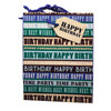 Pack of 12 Text Design Medium Birthday Gift Bags {DC}