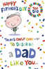 Top Dad Badge Father's Day Card