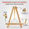 5 Pack 23cm Wooden Display Easel - Poster Canvas Art, Retail Product Wood Stand By JANRAX