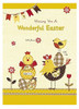 Wishing You A Wonderful Easter Greetings Card Chick Design