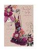 Stunning Floral Gown Mother's Day Card For Wife 