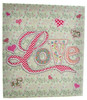 Laura Darrington Patchwork Collection Wooden "Love" Frame - 4" x 6" Photo