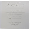 Pack of 6 Champagne Bottle And Glasses Design Party Invitations Cards