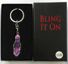 Bling Keyring High Heel Pink Diamante Shoe