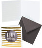 Birthday Card Bundle 6 Pc Birthday Card Multipack Gold Stripe Happy Birthday Card