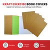 Pack of 50 9x7" Kraft Paper Exercise Book Covers by Janrax