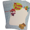 Pack of 100 Pirate Thank You Sheets and Envelopes 