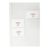 Pack of 200 Business Card Holder A4 Punched Pockets