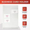 Pack of 200 Business Card Holder A4 Punched Pockets