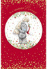 Wonderful Nanny Bear Holding Cracker Design Christmas Card