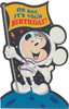 Mickey Mouse Space Astrounaut Design Birthday Card