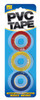 Pack of 3 Coloured PVC Tape 18mm x 15m