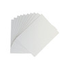 Pack of 10 18x24cm Blank White Flat Stretched Board Art Canvases By Janrax