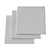 Pack of 10 20x20cm Blank White Flat Stretched Board Art Canvases By Janrax