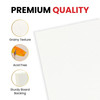 Pack of 10 30x30cm Blank White Flat Stretched Board Art Canvases By Janrax