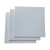Pack of 10 30x30cm Blank White Flat Stretched Board Art Canvases By Janrax