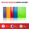 Pack of 50 9x7" Frosted Red Exercise Book Covers