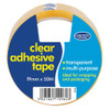 Pack of 12 Clear Adhesive Tape 19mm x 50m