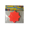 30 Fluorescent Star Shapes 100mm