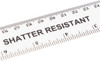 Q-Connect Ruler Shatterproof 300mm White (Features inches on one side and cm/mm on the other)KF01109