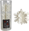 Pack of 3 Hanging White Snowflake Christmas Decorations