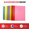 Pack of 50 Janrax A4 Assorted 80 Pages Feint and Ruled Exercise Books