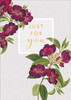 Royal Horticultural Society JUST FOR YOU Beautiful Birthday Greeting Card 