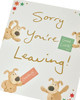 You're Leaving Boofle Waving Large Card