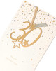 30th Birthday Card Gold Foil Stars