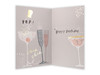 50th Birthday Celebration Champers Greetings Card