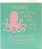 Octopus Funny Blank Birthday Card