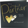 To My Partner Goil Foil Details Valentine's Day Card