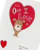 3D One I Love Pop Up Cute Lots of Woof Dog Valentine's Day Card