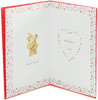 Boofle Girlfriend Valentine's Day Card with Silver Bow