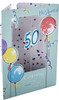 Husband 50th Birthday Card Die cut 3D Design