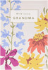 Contemporary Floral Design Grandma Birthday Card