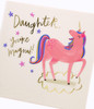 Unicorn Design Daughter Birthday Card