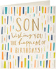 Gold Foil Lettering Son Birthday Card