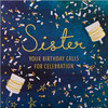 Contemporary Party Celebration Design Large Birthday Card for Sister