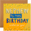 Contemporary Text Based Design Nephew Birthday Card