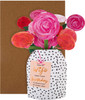 Vase of Flowers Design 3D Birthday Card for Wife