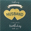 Contemporary Patterned Design Large Birthday Card for Husband