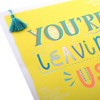 Contemporary Type Design You're Leaving' Good Luck Large Card