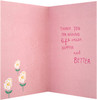 Cute Floral 'State of Kind' Design Thank You Card