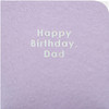 Contemporary Patterned Design Braille Birthday Card for Dad