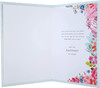 Classic Floral and Text Design Wedding Congratulations Card