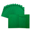 Pack of 12 A4 Green Card 3 Flap Folders With Elastic Closure
