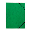 Pack of 12 A4 Green Card 3 Flap Folders With Elastic Closure