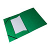 Pack of 12 A4 Green Card 3 Flap Folders With Elastic Closure