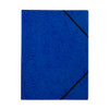 Pack of 12 A4 Blue Card 3 Flap Folders With Elastic Closure